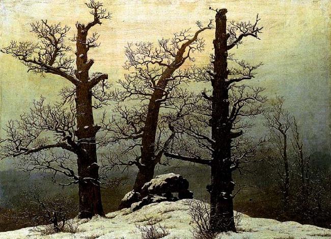Dolmen in the Snow, Caspar David Friedrich